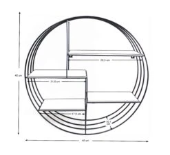 Wandrek Bas Ø45cm - Wit -Emob 0000072166 10 5ad8
