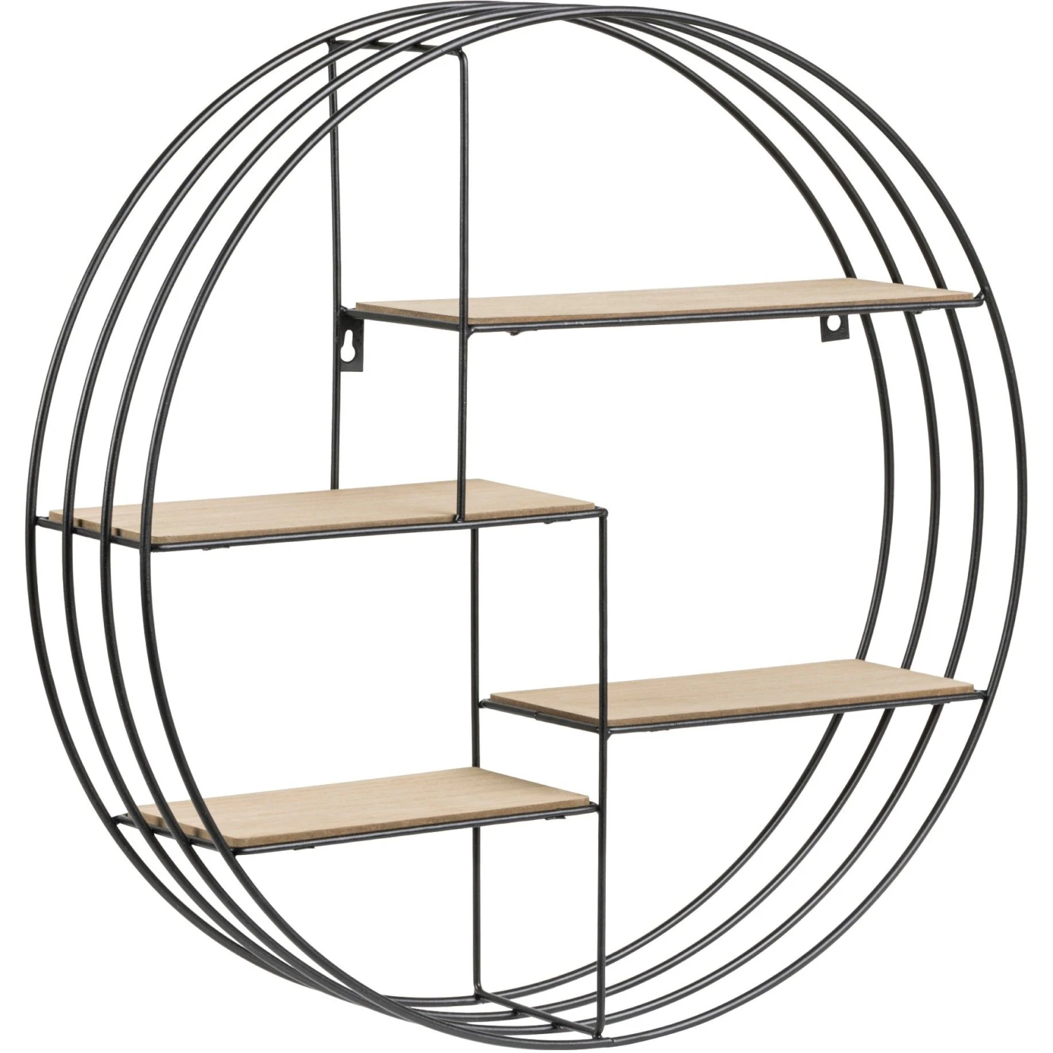 Wandrek Bas Ø45cm - Zwart 1 Wandrek Bas Ø45cm - Zwart