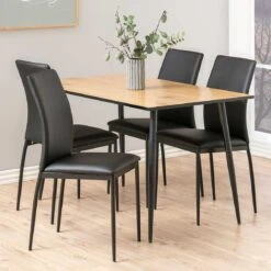 Stoel Demir - Zwart Kunstleder -Emob 0000082226 4 731a