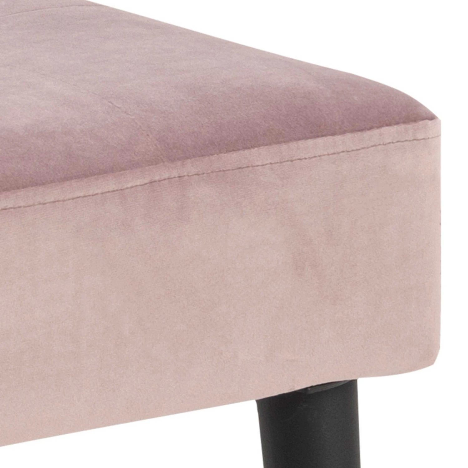 Bank Gloria 95cm - Roze/zwart 3 Bank Gloria 95cm - Roze/zwart - Afbeelding 3