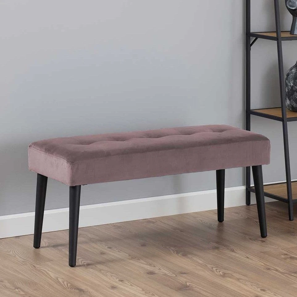 Bank Gloria 95cm - Roze/zwart 1 Bank Gloria 95cm - Roze/zwart