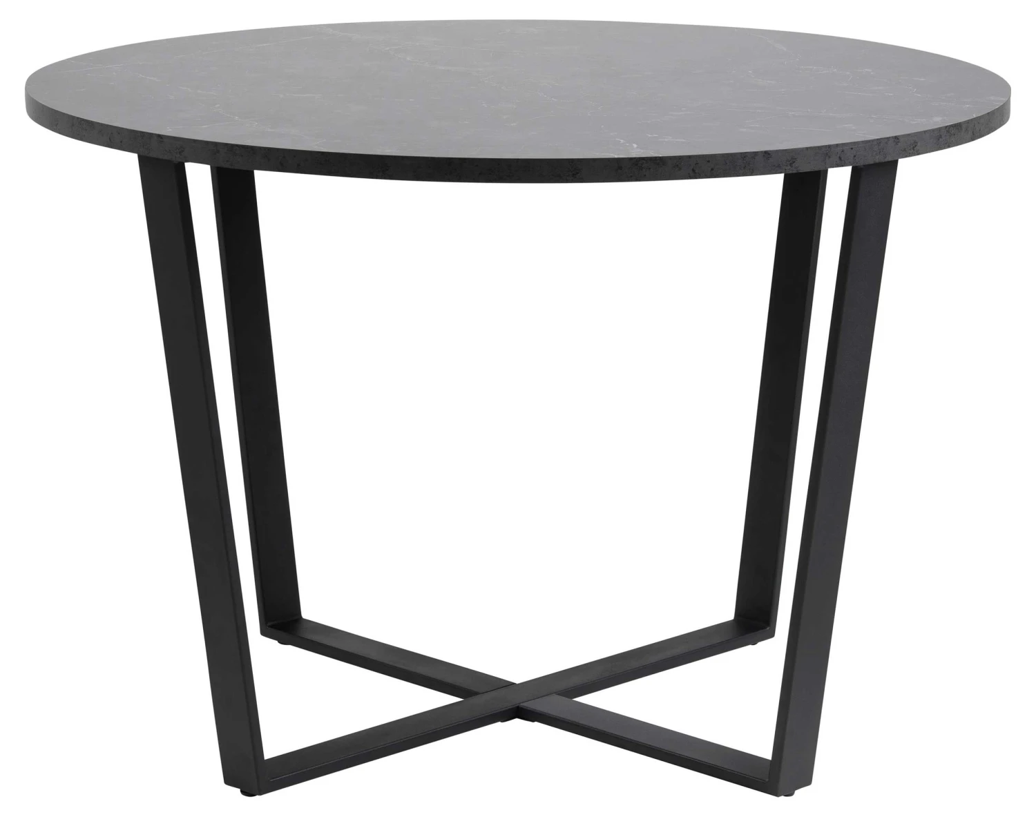 Eettafel Amanda Ø110 - Marmer/zwart 9 Eettafel Amanda Ø110 - Marmer/zwart - Afbeelding 9