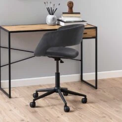 Bureaustoel Dusty - Donkergrijs/zwart