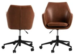 Bureaustoel Novan Kunstleder - Bruin 17 Bureaustoel Novan Kunstleder - Bruin -Emob 0000086938 2 6386