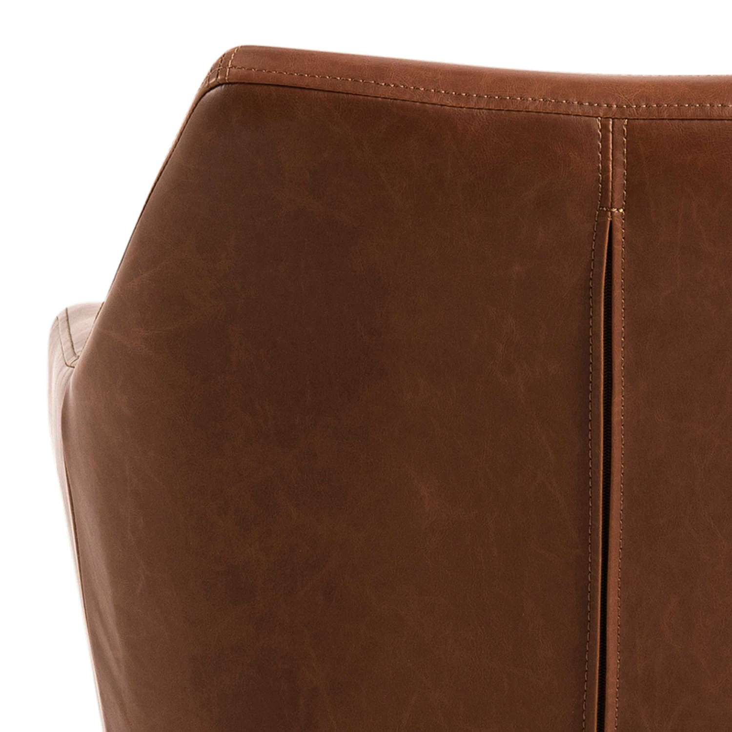 Bureaustoel Novan Kunstleder - Bruin 6 Bureaustoel Novan Kunstleder - Bruin - Afbeelding 6