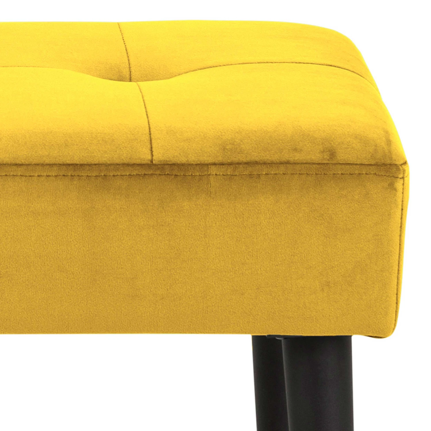 Bank Gloria 95cm - Geel/zwart 5 Bank Gloria 95cm - Geel/zwart - Afbeelding 5