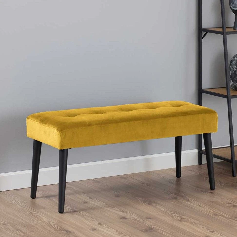 Bank Gloria 95cm - Geel/zwart 1 Bank Gloria 95cm - Geel/zwart