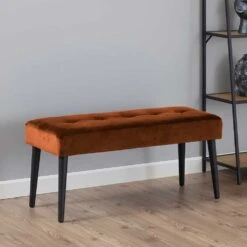 Bank Gloria 95cm - Koper/zwart