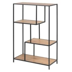 Rek Dover 2 Legplanken - Zwart/wilde Eik -Emob 0000089164 1 bfc2