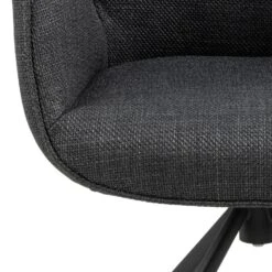 Eetkamerstoel Aubin Met Armleuning - Antraciet/zwart 15 Eetkamerstoel Aubin Met Armleuning - Antraciet/zwart -Emob 0000101141 e 5047