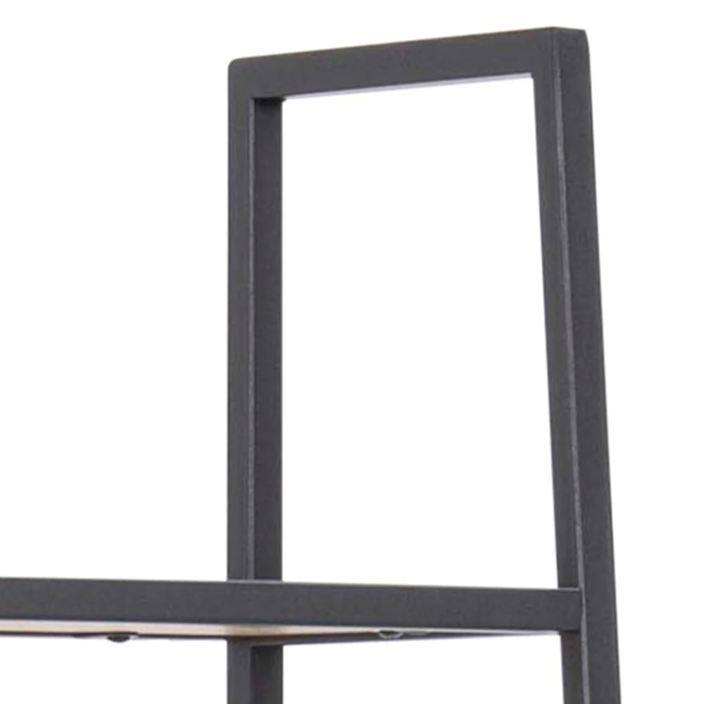 Wandrek Dover 77cm 5 Legplanken - Zwart/wilde Eik 7 Wandrek Dover 77cm 5 Legplanken - Zwart/wilde Eik - Afbeelding 7