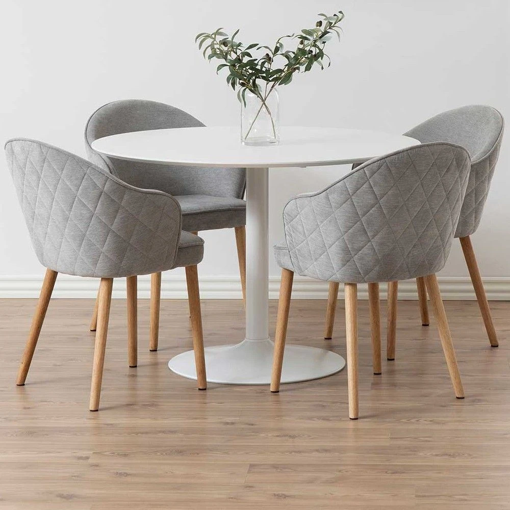 Ronde Eettafel Ibiza ø110 Cm - Wit 1 Ronde Eettafel Ibiza ø110 Cm - Wit