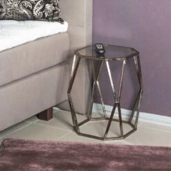 Bijzettafeltje Vardy 37x37cm - Brons