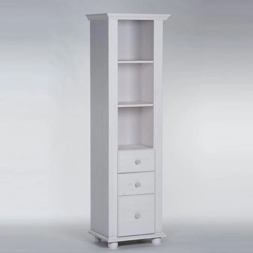 Boekenkast Laurel Met 3 Lades - Wit 3 Boekenkast Laurel Met 3 Lades - Wit - Afbeelding 3