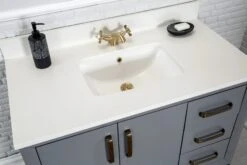 Jussara Badkamermeubelset | 2-delig | 100% Massief Hout | Kwartsblad Wit | Donkergrijs 10 Jussara Badkamermeubelset | 2-delig | 100% Massief Hout | Kwartsblad Wit | Donkergrijs -Emob 138JSR1196 20 203 b08b