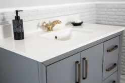 Jussara Badkamermeubelset | 2-delig | 100% Massief Hout | Kwartsblad Wit | Donkergrijs 9 Jussara Badkamermeubelset | 2-delig | 100% Massief Hout | Kwartsblad Wit | Donkergrijs -Emob 138JSR1196 20 204 40b9