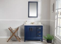 Jussara Badkamermeubelset Donkerblauw, 2-delig