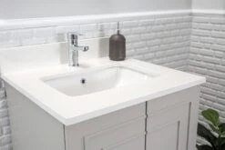 Jussara Badkamermeubelset | 2 Delen | Massief Hout | Wit Kwarts Aanrechtblad -Emob 138JSR1215 20 205 df78