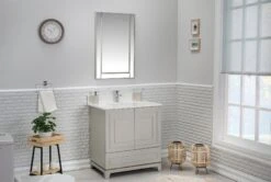 Jussara Badkamermeubelset Met Kwarts Werkblad En Grijze Afwerking -Emob 138JSR1216 20 202 8756