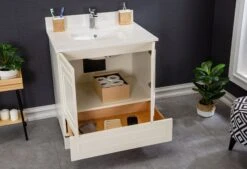 Jussara Badkamermeubelset | Crèmekleur | 100% Massief Hout | Kwarts Aanrechtblad -Emob 138JSR1223 20 203 bd6f