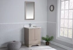 Jussara Badkamermeubelset | 2-delig | 100% Hout En Kwarts | Cappuccino -Emob 138JSR1325 20 202 010b