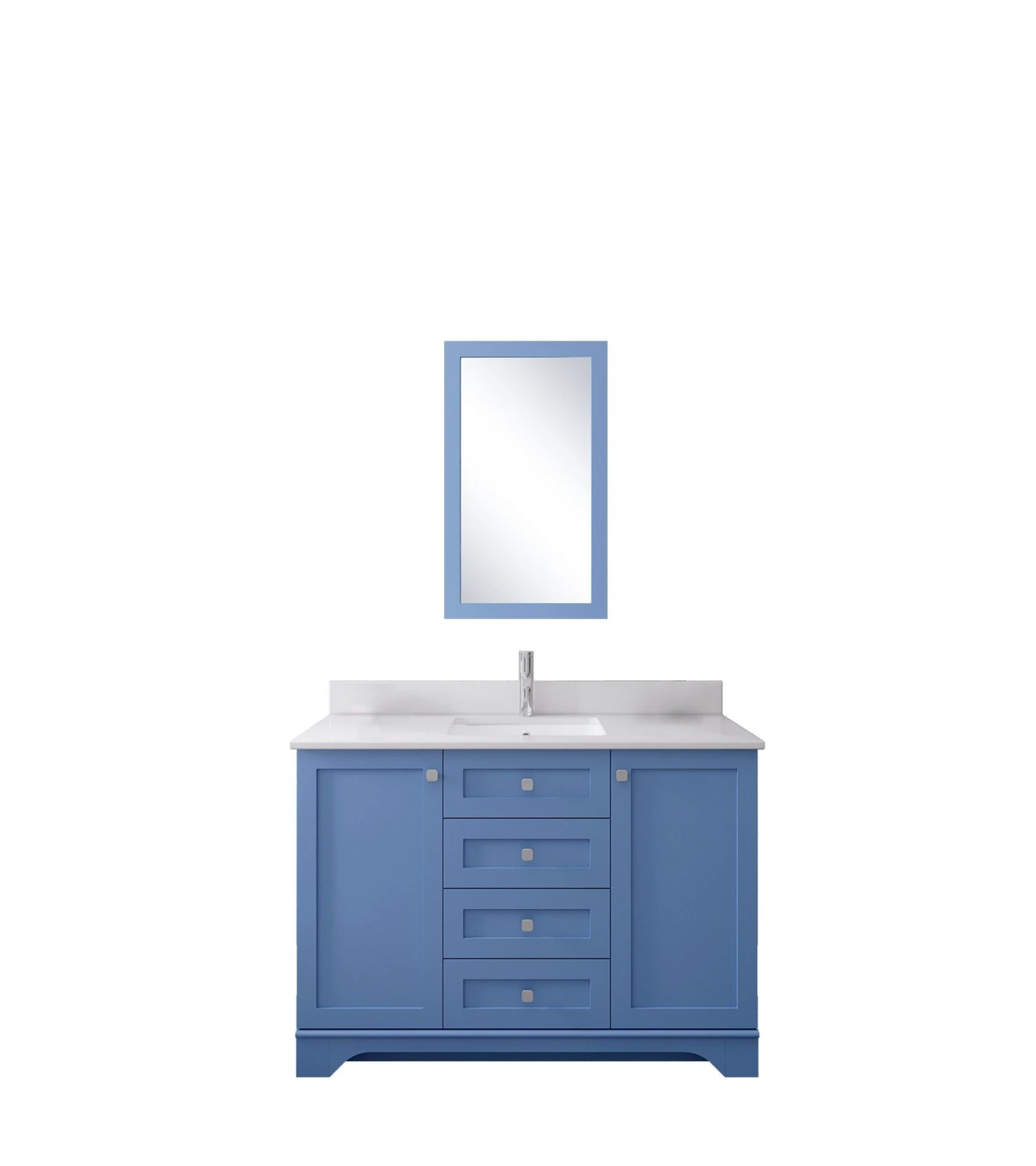 Jussara 2-delige Badmeubelset | Blauw | Kwarts Wastafel | 120cm Badmeubel 4 Jussara 2-delige Badmeubelset | Blauw | Kwarts Wastafel | 120cm Badmeubel - Afbeelding 4