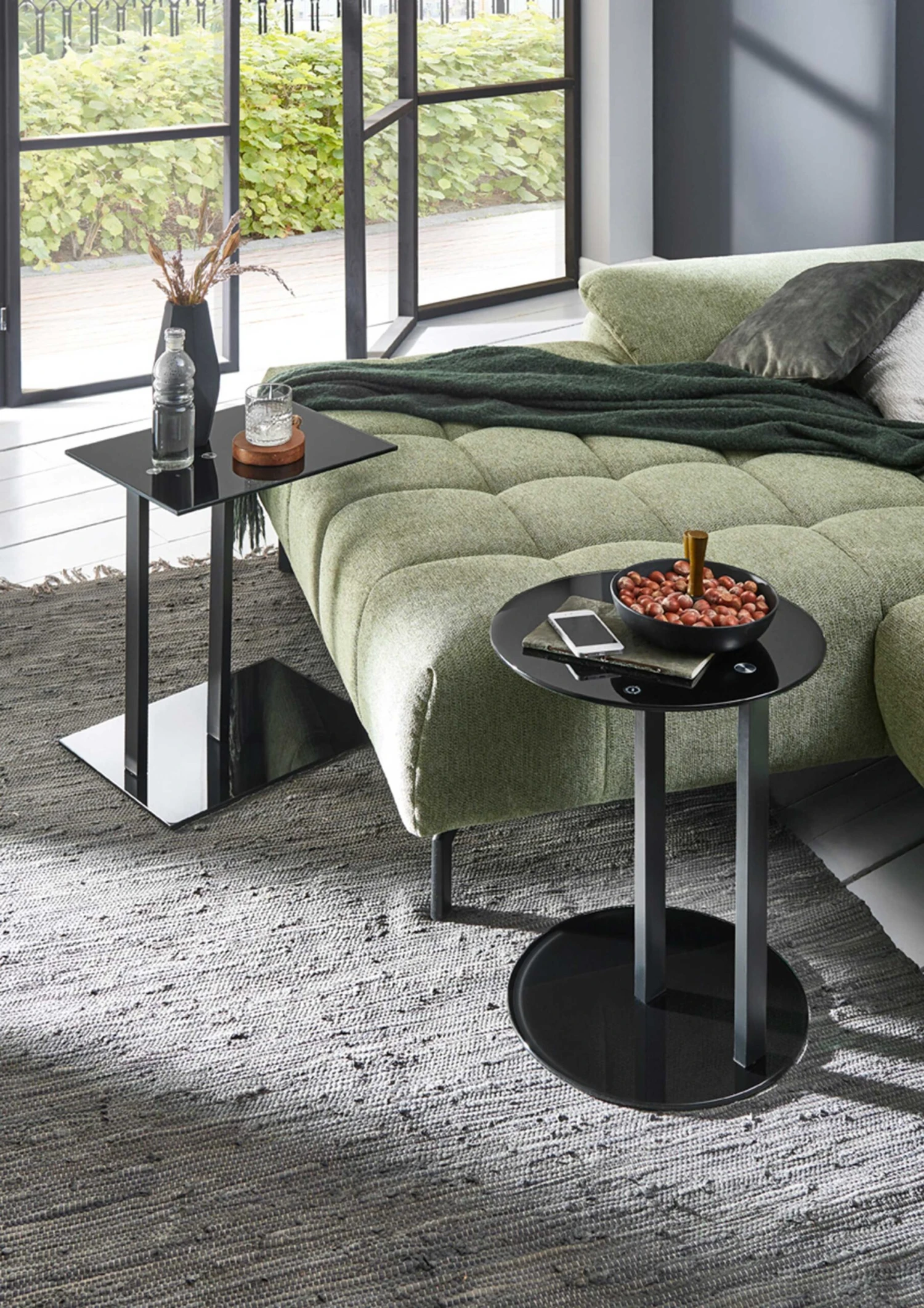 Bijzettafeltje Pika ø40cm - Zwart 3 Bijzettafeltje Pika ø40cm - Zwart - Afbeelding 3