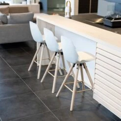 Counterstoel Sammy - Wit/beige