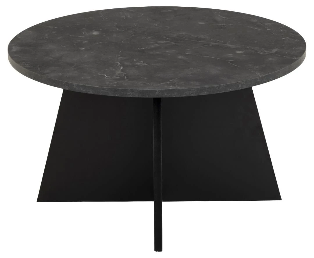 Salontafel Axo ø70cm - Zwart Marmer 7 Salontafel Axo ø70cm - Zwart Marmer - Afbeelding 7