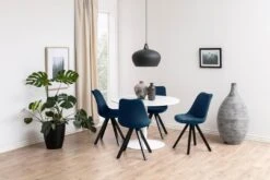 Eettafel Tarro ø110cm - Wit -Emob 1C0E63AE 846C 48E5 A610 65622AA7EE7D 91ec