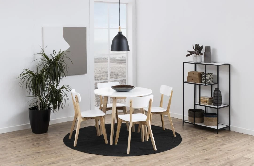 Eettafel Ramon ø90cm - Wit 3 Eettafel Ramon ø90cm - Wit - Afbeelding 3