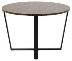Eettafel Amanda Ø110 - Bruin Marmer/zwart 18 Eettafel Amanda Ø110 - Bruin Marmer/zwart -Emob 222E0918 8A39 4C2C BC7B C0C3D616384A 0222
