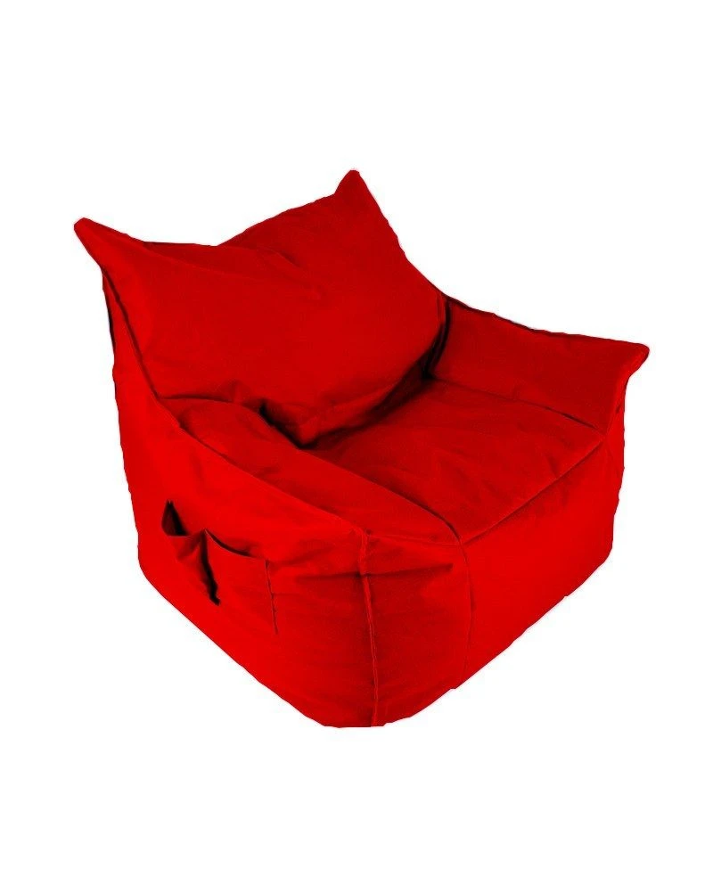 Atelier Del Sofa Poef | Waterdicht Piepschuim | Rood 4 Atelier Del Sofa Poef | Waterdicht Piepschuim | Rood - Afbeelding 4