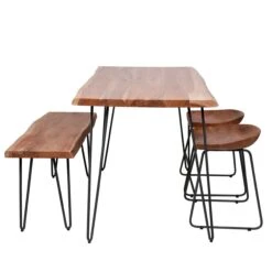 Eettafel Edge 130 Cm - Acacia 7 Eettafel Edge 130 Cm - Acacia -Emob 2534 15 3 b048