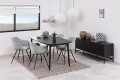 Dressoir Nebas 160cm, 3 Deuren - Zwart -Emob 2E4D27C0 A50E 4F50 80DC 4C8492EB040F 7eb7