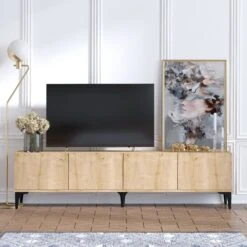 Emerald TV Stand | 100% Melamine Gecoat | Saffier Eik