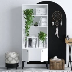 Boekenplank Emerald 60x175x30cm | Witte Afwerking 8 Boekenplank Emerald 60x175x30cm | Witte Afwerking -Emob 393MRD1231 20 202 df50