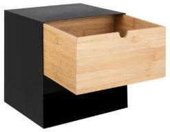 Zwevend Nachtkastje Jolie 1 Lade - Zwart/beige -Emob 3975B8F2 D9F5 4222 8057 3A8DECF1E972 d6fb