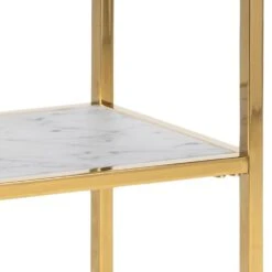 Sidetable Anika 80x26cm 1 Legplank - Wit Marmer/ Goud -Emob 3ECBBA61 4AB8 4751 926F 3FEBAB5A44B1 74ee
