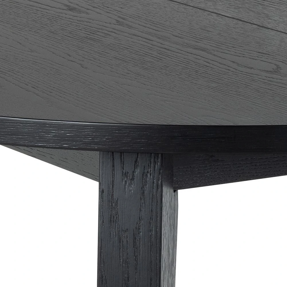 Zwarte Sieg Eettafel, Ø120x75 Cm, Eikenfineer 5 Zwarte Sieg Eettafel, Ø120x75 Cm, Eikenfineer - Afbeelding 5