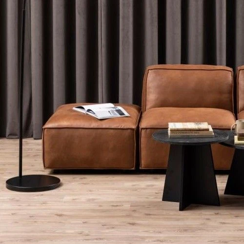 Salontafel Axo ø50cm - Zwart Marmer 1 Salontafel Axo ø50cm - Zwart Marmer