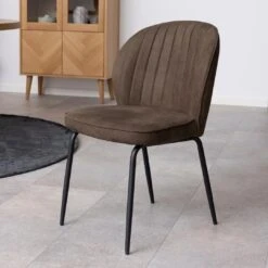 Eetkamerstoel Patri - Bruin/zwart