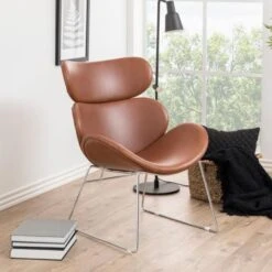 Fauteuil Cazari - Bruin/grijs