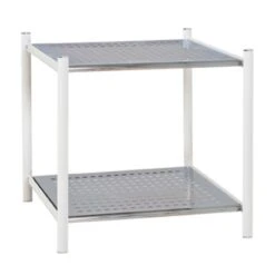 Rek Ayven 2 Legplanken - Wit/grijs 6 Rek Ayven 2 Legplanken - Wit/grijs -Emob 45348 cf7a