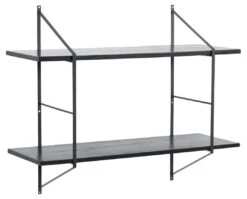 Wandrek Belfast Met 2 Legplanken - Zwart -Emob 45A8F6B3 0757 4830 8033 519D6EB378C3 af8d