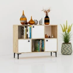 Olivia Dressoir | 100% Melamine |18mm | 120x96x35 | Saffier Eik 11 Olivia Dressoir | 100% Melamine |18mm | 120x96x35 | Saffier Eik -Emob 475OLV1701 4 50c4