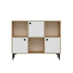 Olivia Dressoir | 100% Melamine |18mm | 120x96x35 | Saffier Eik 13 Olivia Dressoir | 100% Melamine |18mm | 120x96x35 | Saffier Eik -Emob 475OLV1701 5 3023