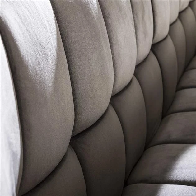 Eetkamerbank Rilla 180cm Velours - Antraciet 5 Eetkamerbank Rilla 180cm Velours - Antraciet - Afbeelding 5