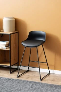 Barstoel Tippi Kunstleer - Zwart