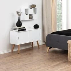 Commode Mistra 100cm, 2 Deuren - Wit